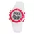 Tiko Time white and cyclamen pink women's digital watch 7455-9