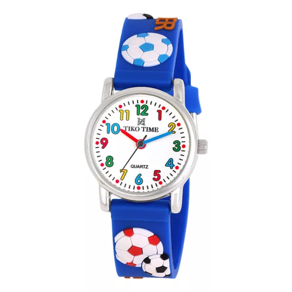 Tiko Time kids' watch with football motif 7458-4