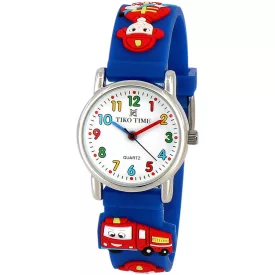 Tiko Time kids' watch with firefighter motif 7466-0