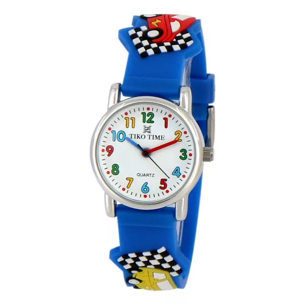 Tiko Time kids' watch with blue 3D strap 7466-9