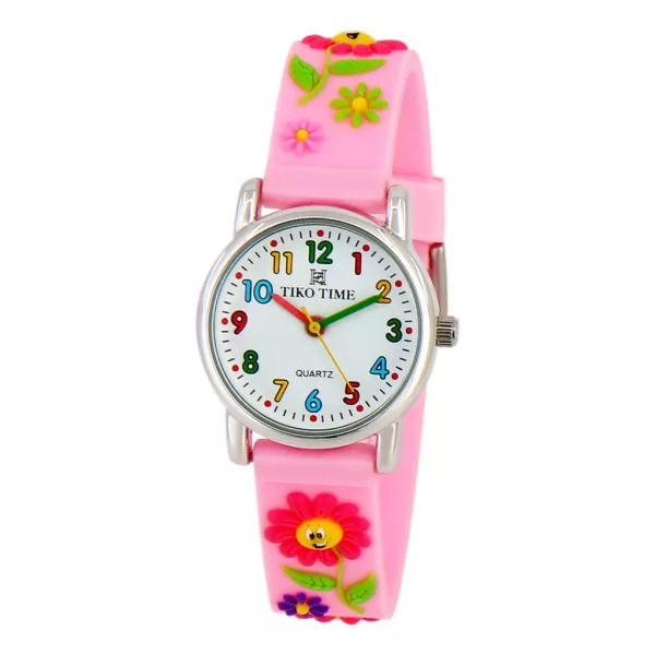 Tiko Time kids' watch with pink 3D strap 7467-2
