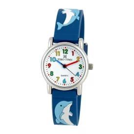 Tiko Time kids' watch with dolphin motif 7467-5