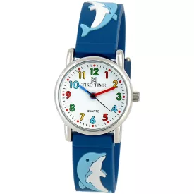 Tiko Time kids' watch with dolphin motif 7467-5