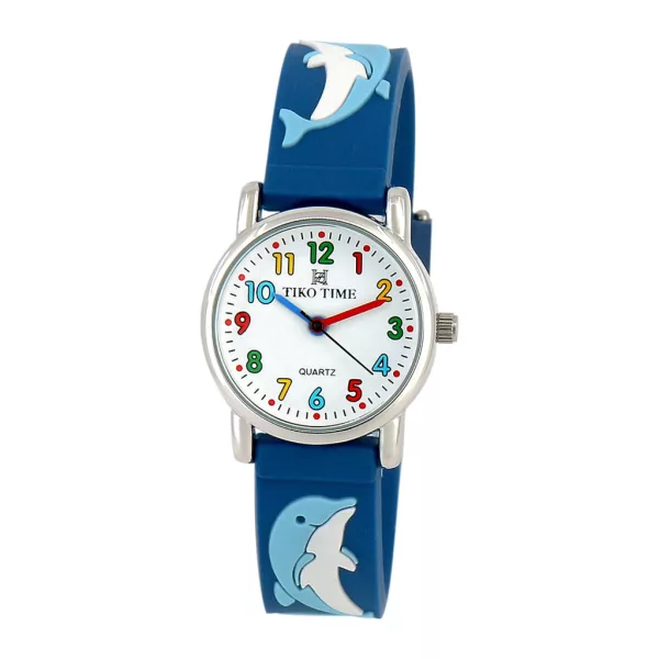 Tiko Time kids' watch with dolphin motif 7467-5