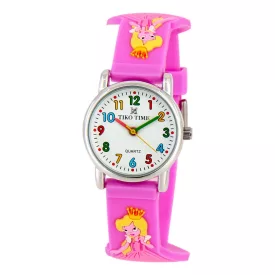 Tiko Time kids' watch with purple 3D strap 7467-6