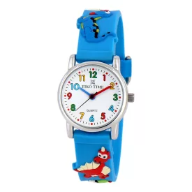 Tiko Time kids' watch with blue 3D strap 7467-8