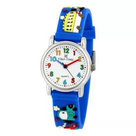 Tiko Time kids' watch with blue 3D strap 7467-9