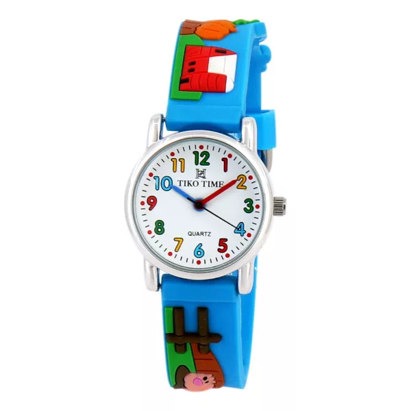 Tiko Time kids' watch with blue 3D strap 7468-6