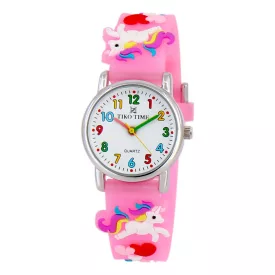 Tiko Time kids' watch with horse motif 7469-8