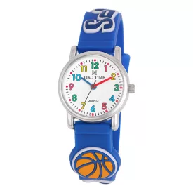 Tiko Time kids' watch with basketball motif 7471-5