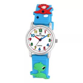 Tiko Time kids' watch with dinosaur motif 7473-1