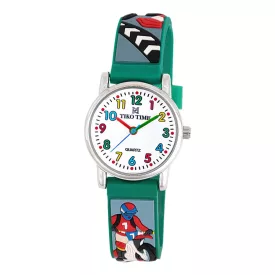 Tiko Time kids' watch with motocross motif 7473-4