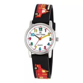 Tiko Time kids' watch with fire engine motif 7473-6