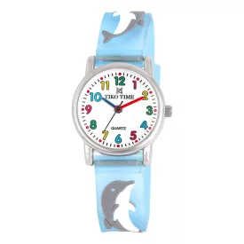 Tiko Time kids' watch with dolphin motif 7473-9