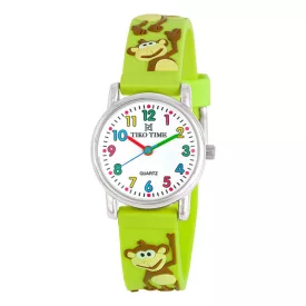 Tiko Time kids' watch with monkey motif 7474-3