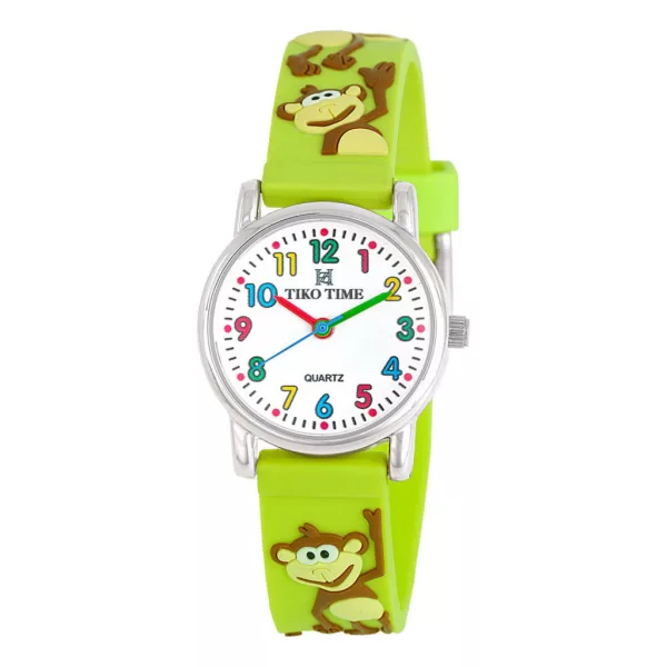 Tiko Time kids' watch with monkey motif 7474-3