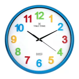 Tiko Time blue wall clock 7645-9