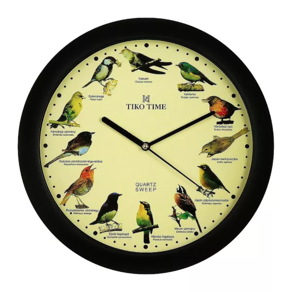 Tiko Time black wall clock 7646-2