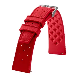 Rochet Tropic red rubber watch strap, 22 mm – 8402205
