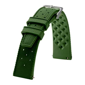 Rochet Tropic khaki rubber watch strap, 22 mm – 8402245