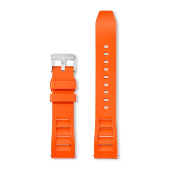 Rochet Shark orange rubber watch strap, 22 mm – 8422219