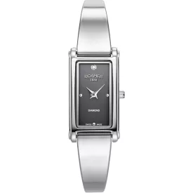 Roamer Elegance Diamond women's watch 866845 41 55 20, silver stainless steel strap