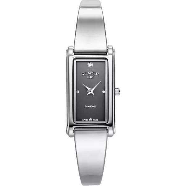 Roamer Elegance Diamond women's watch 866845 41 55 20, silver stainless steel strap