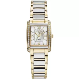 Roamer Diana women's watch 869847 47 20 20, silver dial, gold stainless steel strap