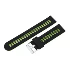 Black / green quick-release smartwatch strap, 20 mm – 9321-0