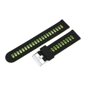   Black / green quick-release smartwatch strap, 20 mm – 9321-0