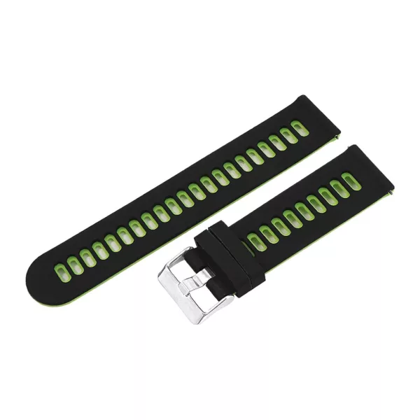 Black / green quick-release smartwatch strap, 20 mm – 9321-0