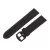 Black plastic watch strap with orange stitching, 20 mm – 9351-4
