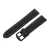 Black plastic watch strap with yellow stitching, 20 mm – 9351-6