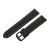 Black plastic watch strap with yellow stitching, 22 mm – 9351-7