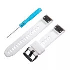 White silicone strap with Garmin QuickFit fitting, 20 mm – 9354-0
