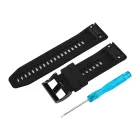 Black silicone strap with Garmin QuickFit fitting, 26 mm – 9355-6