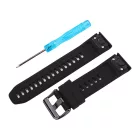 Black silicone strap with Garmin QuickFit fitting, 22 mm – 9355-9