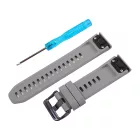 Grey silicone strap with Garmin QuickFit fitting, 20 mm – 9356-0