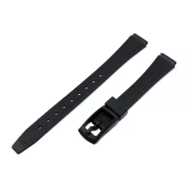 Black plastic watch strap, 12 mm – 9425-2