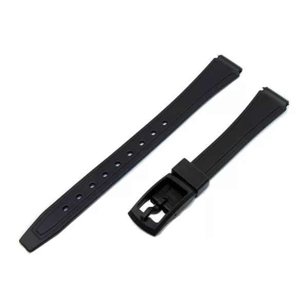 Black plastic watch strap, 12 mm – 9425-2