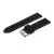 Black plastic watch strap with white stitching, 22 mm – 9440-9