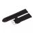 Black plastic watch strap with red stitching, 24 mm – 9441-7