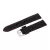 Black plastic watch strap with red stitching, 22 mm – 9441-9