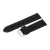 Black plastic watch strap with blue stitching, 24 mm – 9443-7