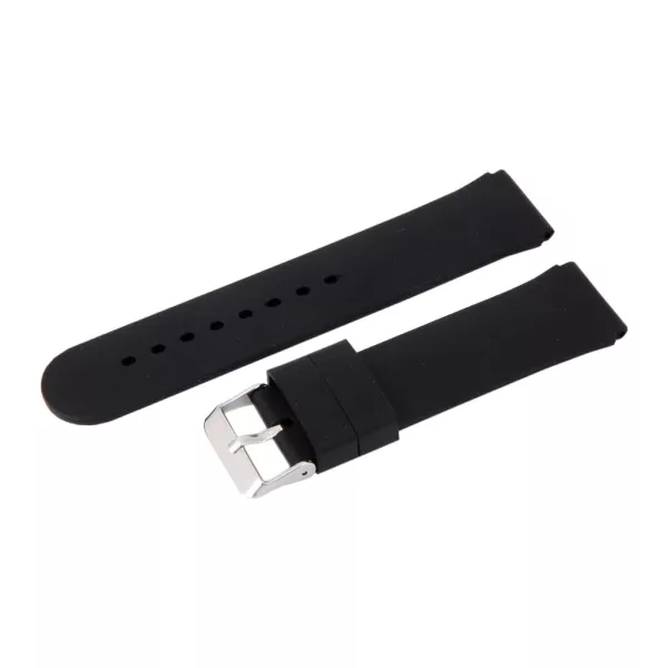 Black plastic watch strap, 22 mm – 9444-9