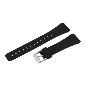 Black plastic watch strap, 20 mm – 9456-0