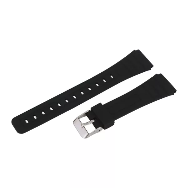 Black plastic watch strap, 20 mm – 9456-0