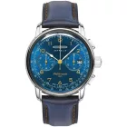 Zeppelin Méditerranée men's watch 9670-3, blue dial, blue leather strap