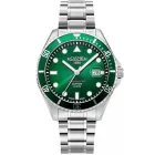 Roamer Pro Scuba 200 men's watch 969845 41 75 20, green dial, silver stainless steel strap