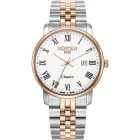 Roamer Classico men's watch 971856 49 25 50, white dial, silver stainless steel strap